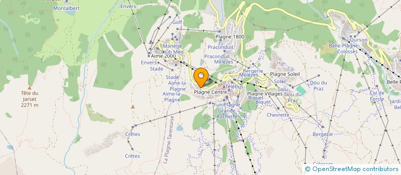 localisation de l'entreprise SYNDICAT DES COPROPRIETAIRES L'ACONCAGUA  LA PLAGNE TARENTAISE