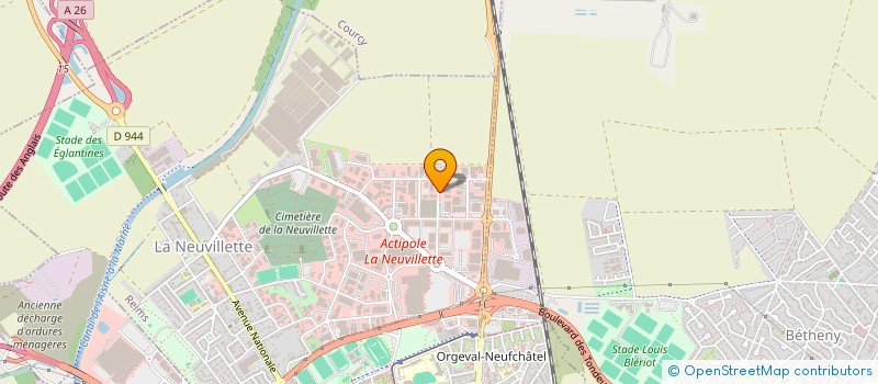 localisation de l'entreprise SYNDICAT DES COPROPRIETAIRES LA NEUVILLETTE REIMS NORD  REIMS