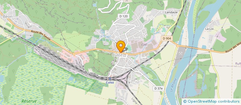 localisation de l'entreprise SYNDICAT DES COPROPRIETAIRES LE BEAURIVAGE  CULOZ-BEON