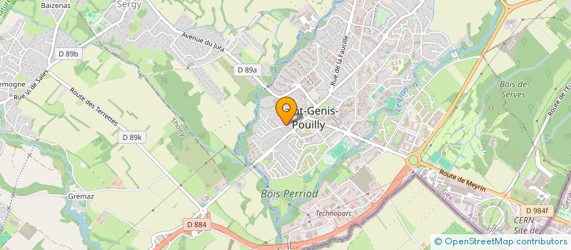 localisation de l'entreprise SYNDICAT DES COPROPRIETAIRES LE CLOS DES MORAINES à SAINT-GENIS-POUILLY