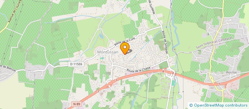 localisation de l'entreprise SYNDICAT DES COPROPRIETAIRES LE DOMAINE USSINII  MONTUSSAN