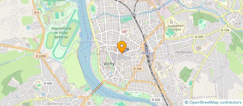 localisation de l'entreprise SYNDICAT DES COPROPRIETAIRES LE PARIS 6 RUE DE PARIS 03200 VICHY  VICHY