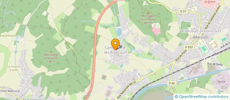 localisation de l'entreprise SYNDICAT DES COPROPRIETAIRES LE VILLAGE  CAMBRONNE-LES-RIBECOURT