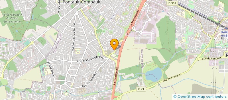localisation de l'entreprise SYNDICAT DES COPROPRIETAIRES LES ERABLES à PONTAULT-COMBAULT