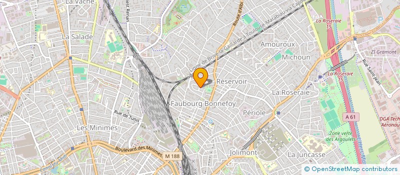localisation de l'entreprise SYNDICAT DES COPROPRIETAIRES LES HAUTS DE BONNEFOY à TOULOUSE