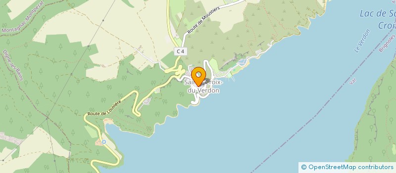 localisation de l'entreprise SYNDICAT DES COPROPRIETAIRES LES HAUTS DU LAC  SAINTE-CROIX-DU-VERDON
