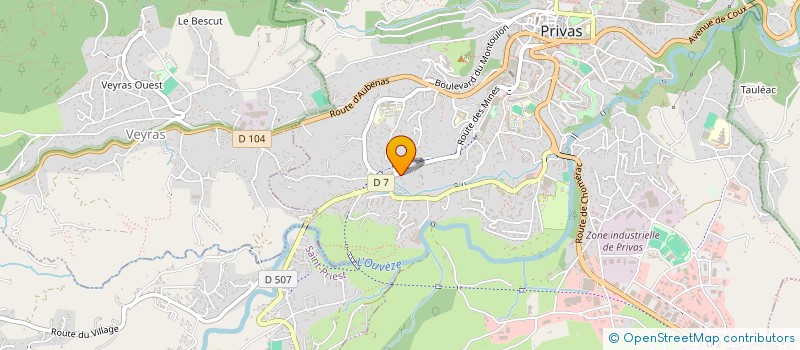 localisation de l'entreprise SYNDICAT DES COPROPRIETAIRES LES MINES  PRIVAS