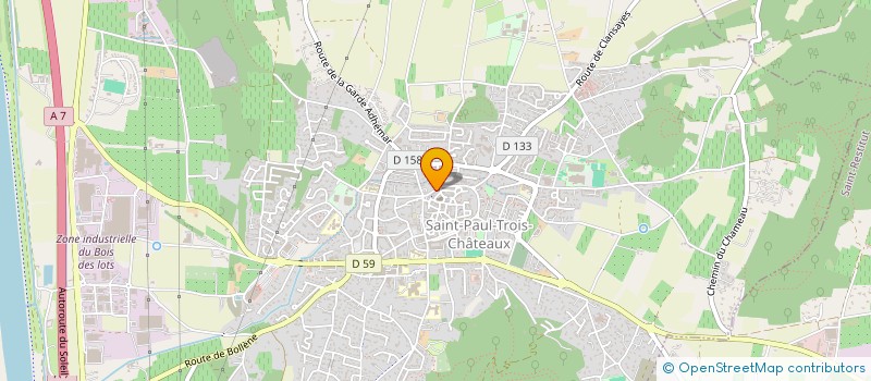 localisation de l'entreprise SYNDICAT DES COPROPRIETAIRES LES PLATANES  SAINT-PAUL-TROIS-CHATEAUX