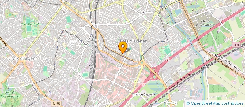 localisation de l'entreprise SYNDICAT DES COPROPRIETAIRES LES PRES D ARENES à MONTPELLIER