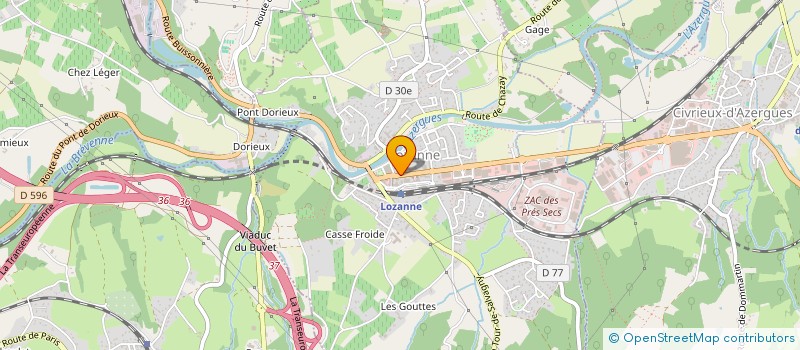 localisation de l'entreprise SYNDICAT DES COPROPRIETAIRES LES ROCHES  CIVRIEUX-D'AZERGUES