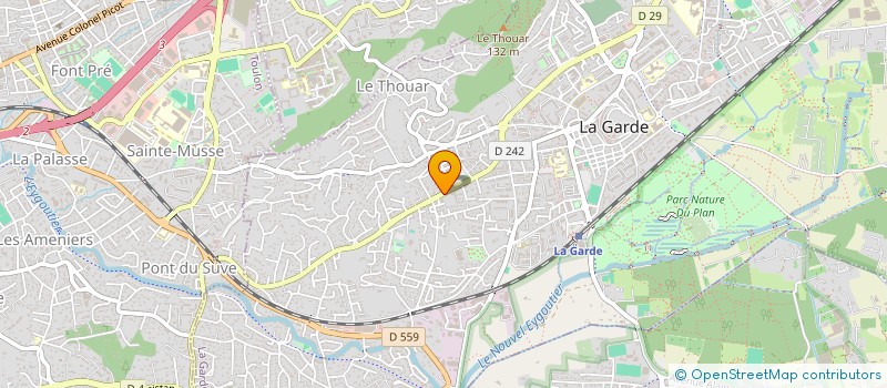 localisation de l'entreprise SYNDICAT DES COPROPRIETAIRES MONLOU  LA GARDE