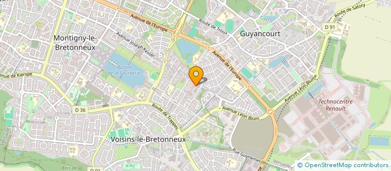 localisation de l'entreprise SYNDICAT DES COPROPRIETAIRES NORDIL  VOISINS-LE-BRETONNEUX