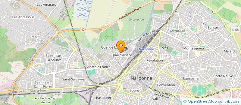 localisation de l'entreprise SYNDICAT DES COPROPRIETAIRES QUAI DU MIDI  NARBONNE