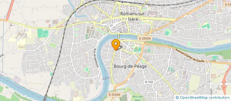 localisation de l'entreprise SYNDICAT DES COPROPRIETAIRES RENAISSANCE 3  BOURG-DE-PEAGE