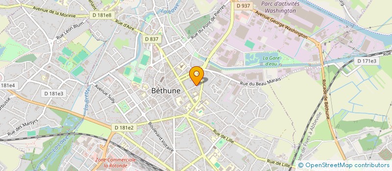 localisation de l'entreprise SYNDICAT DES COPROPRIETAIRES RES HERRIOT  BETHUNE