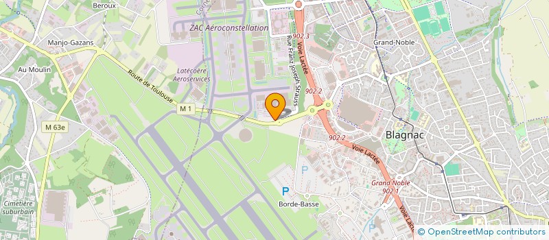 localisation de l'entreprise SYNDICAT DES COPROPRIETAIRES RES PARC NORD BATIMENT DORONIQUES à BLAGNAC