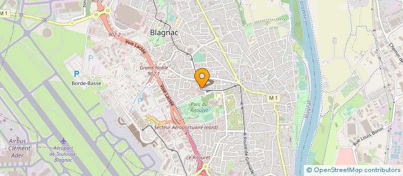 localisation de l'entreprise SYNDICAT DES COPROPRIETAIRES RES PARC NORD BATIMENT ERABLES à BLAGNAC