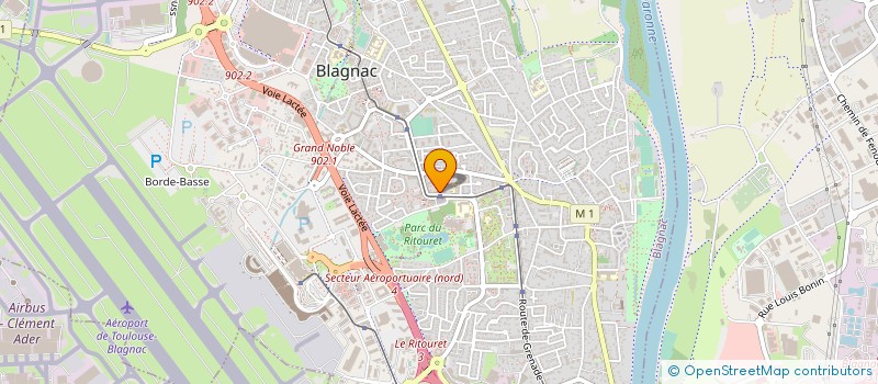 localisation de l'entreprise SYNDICAT DES COPROPRIETAIRES RES PARC NORD BATIMENT FORSYTHIAS à BLAGNAC