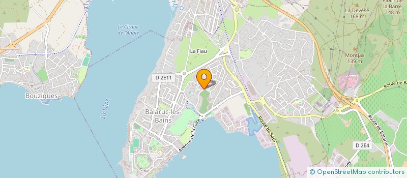 localisation de l'entreprise SYNDICAT DES COPROPRIETAIRES RESIDENCE ARCADIUS  BALARUC-LES-BAINS