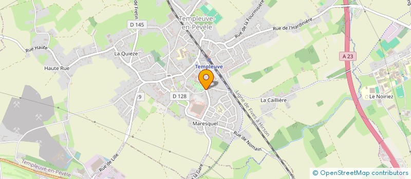 localisation de l'entreprise SYNDICAT DES COPROPRIETAIRES RESIDENCE CENTRAL PARC (BAT 3 ET 4)  TEMPLEUVE-EN-PEVELE