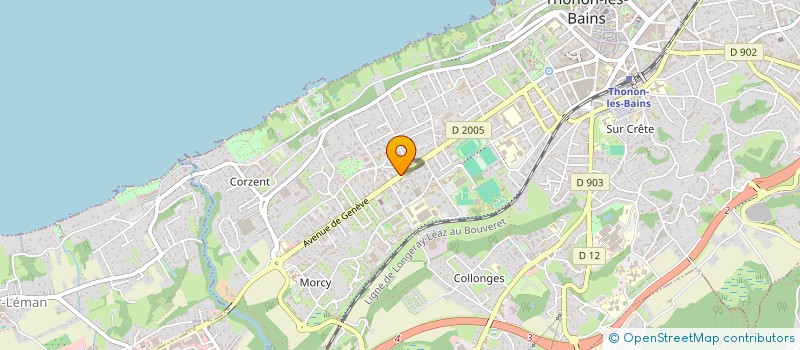 localisation de l'entreprise SYNDICAT DES COPROPRIETAIRES RESIDENCE DU VERNAY à THONON-LES-BAINS