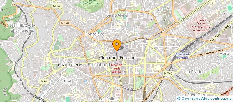 localisation de l'entreprise SYNDICAT DES COPROPRIETAIRES RESIDENCE GRANVAL  CLERMONT-FERRAND