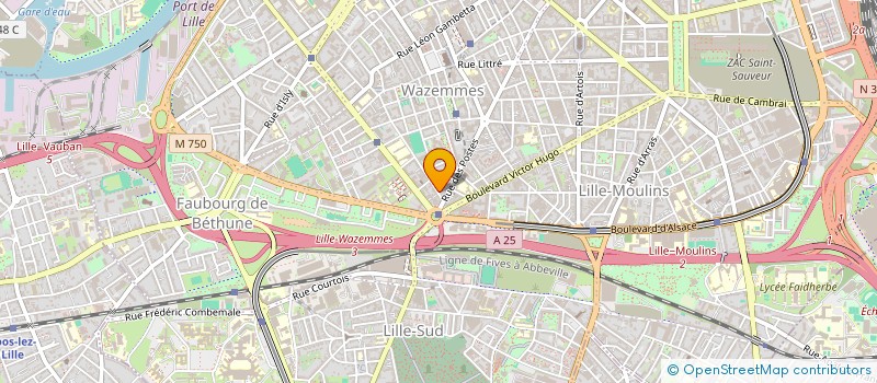 localisation de l'entreprise SYNDICAT DES COPROPRIETAIRES RESIDENCE IN'SIDE à LILLE
