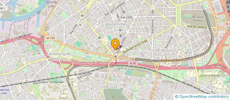 localisation de l'entreprise SYNDICAT DES COPROPRIETAIRES RESIDENCE IN'SIDE à LILLE