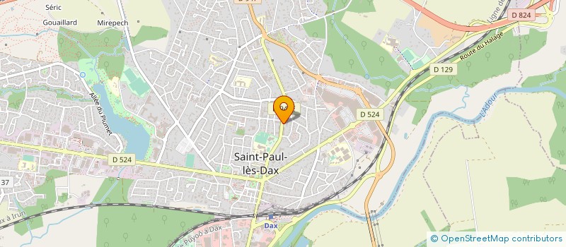 localisation de l'entreprise SYNDICAT DES COPROPRIETAIRES RESIDENCE ISATIS  SAINT-PAUL-LES-DAX