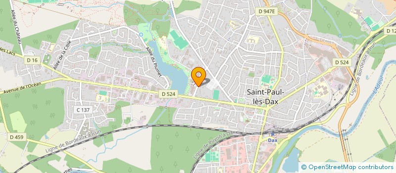 localisation de l'entreprise SYNDICAT DES COPROPRIETAIRES RESIDENCE LA CHENELIERE  SAINT-PAUL-LES-DAX