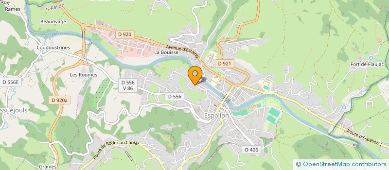 localisation de l'entreprise SYNDICAT DES COPROPRIETAIRES RESIDENCE LE SOLEIL  ESPALION