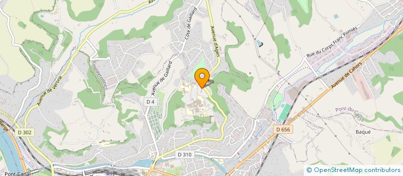 localisation de l'entreprise SYNDICAT DES COPROPRIETAIRES RESIDENCE LES JARDINS DE L OVALIE  AGEN