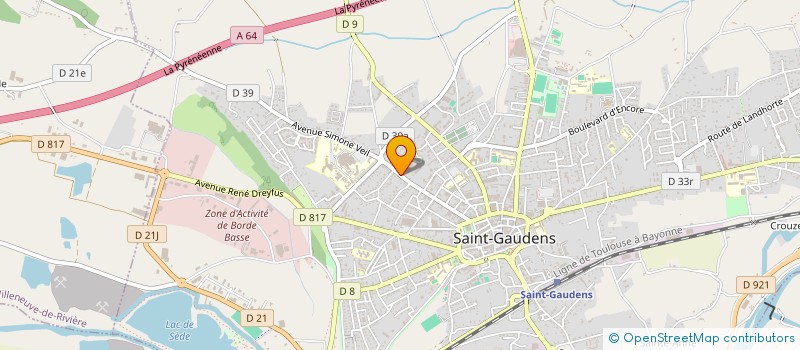 localisation de l'entreprise SYNDICAT DES COPROPRIETAIRES RESIDENCE LES OLIVIERS à SAINT-GAUDENS