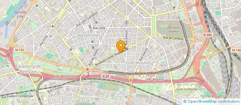 localisation de l'entreprise SYNDICAT DES COPROPRIETAIRES RESIDENCE LILLE SAINT ANTOINE N BAT B-D à LILLE