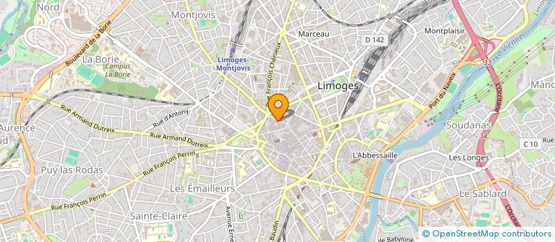 localisation de l'entreprise SYNDICAT DES COPROPRIETAIRES RESIDENCE STEPHANIE à LIMOGES