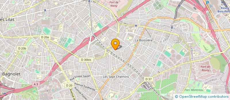 localisation de l'entreprise SYNDICAT DES COPROPRIETAIRES RUE DES RAMENAS  MONTREUIL