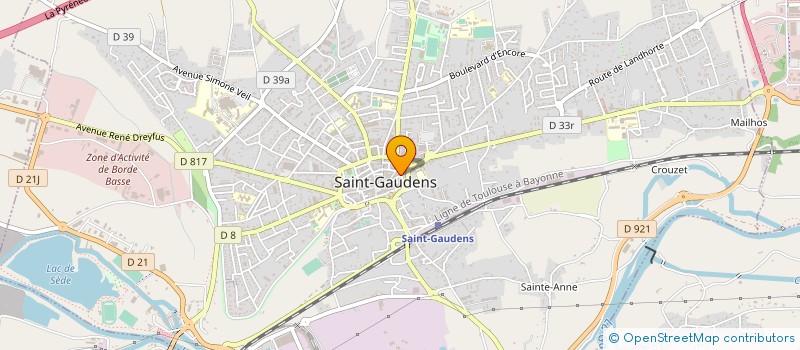 localisation de l'entreprise SYNDICAT DES COPROPRIETAIRES RUE PEGOT à SAINT-GAUDENS