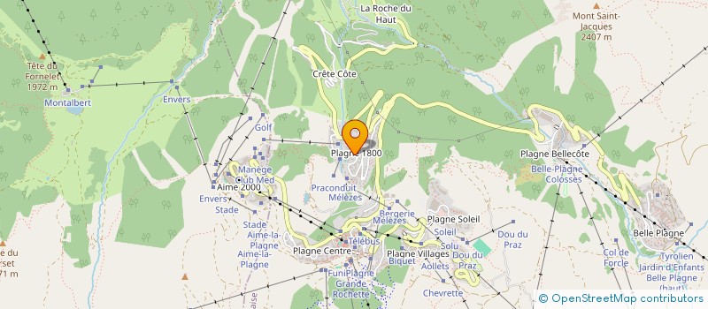 localisation de l'entreprise SYNDICAT DES COPROPRIETAIRES SILENE SAINBOIS SOLDANELLE  LA PLAGNE TARENTAISE