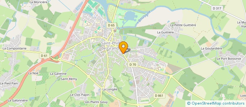 localisation de l'entreprise SYNDICAT DES COPROPRIETAIRES VILLA PLAISANCE  SAINT-PHILBERT-DE-GRAND-LIEU