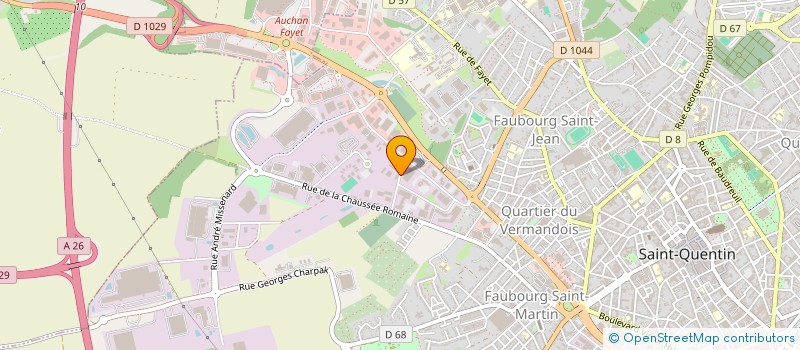 localisation de l'entreprise SYNDICAT DES COPROPRIETAIRES Z'AISNE BATIMENT B - SAINT QUENTIN  SAINT-QUENTIN