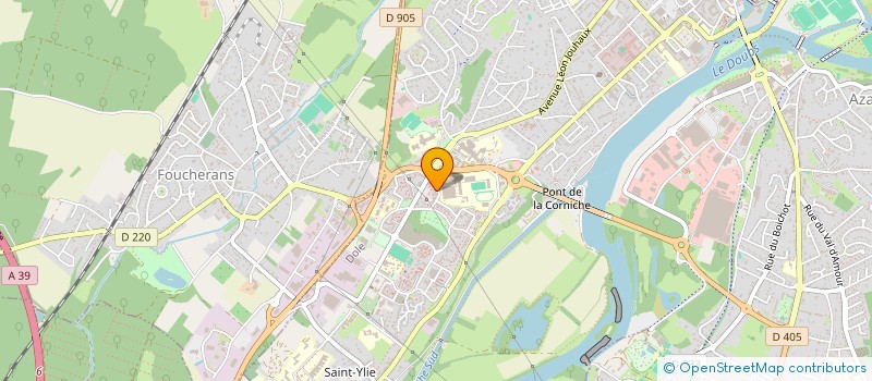 localisation de l'entreprise SYNDICAT DES COPROPRIETAIRESRUE DE FRANCHE COMTE  DOLE