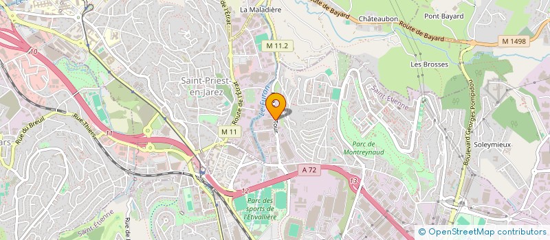 localisation de l'entreprise SYNDICAT DES COPROPRIETARES LE DELTAL  SAINT-ETIENNE