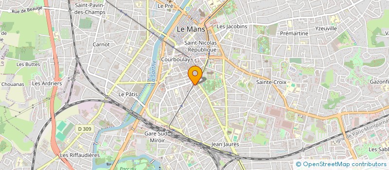 localisation de l'entreprise SYNDICAT DES COPROPRIETES GENERAL LECLERC  LE MANS