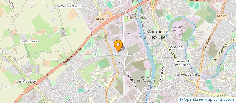 localisation de l'entreprise SYNDICAT DES COPROPRIETES RESIDENCE PRELUDE B&C  MARQUETTE-LEZ-LILLE