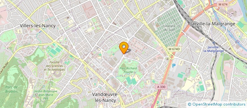 localisation de l'entreprise SYNDICAT DES COPRORIETAIRES ST CHARLES  VANDUVRE-LES-NANCY