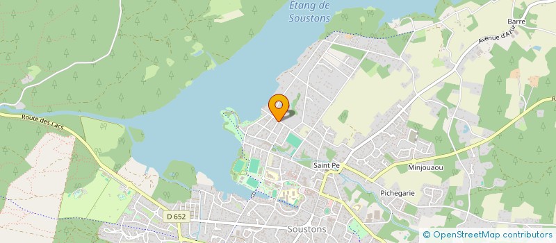 localisation de l'entreprise SYNDICAT DES DEMEURES DU LAC  SOUSTONS