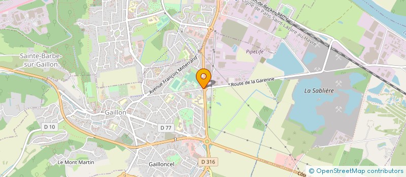 localisation de l'entreprise SYNDICAT DES DENTISTES LIBERAUX DE NORMANDIE  GAILLON