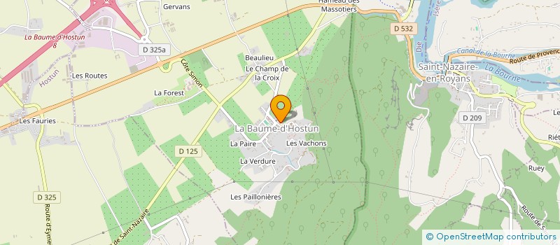 localisation de l'entreprise SYNDICAT DES EAUX D'HOSTUN à HOSTUN