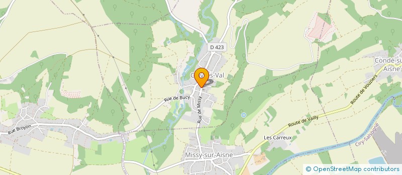 localisation de l'entreprise SYNDICAT DES EAUX DE BUCY-LE-LONG, CELLES-SUR-AISNE, CHIVRES-VAL, CONDE-SUR-AISNE, MISSY-SUR-AISNE à CHIVRES-VAL