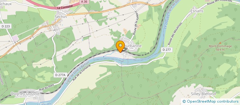 localisation de l'entreprise SYNDICAT DES EAUX DE FOURBANNE ET BLAFOND à FOURBANNE
